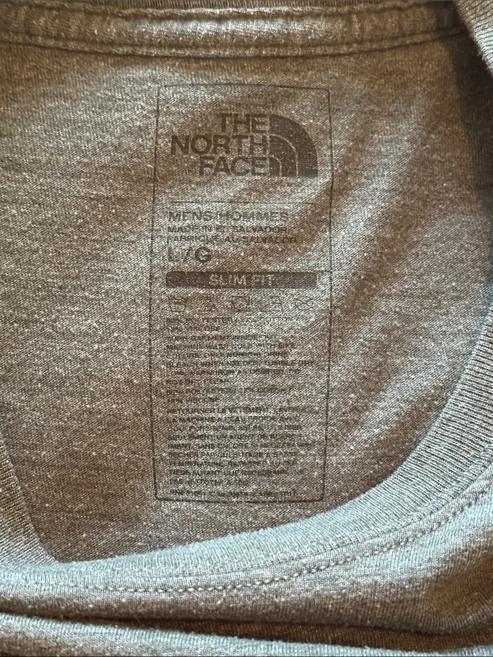 The North Face Mens' Gray Heather Logo Tee